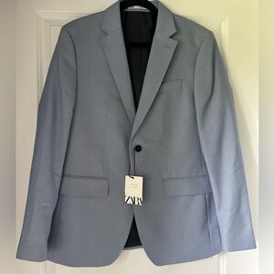 Zara Men's Light blue Blazer